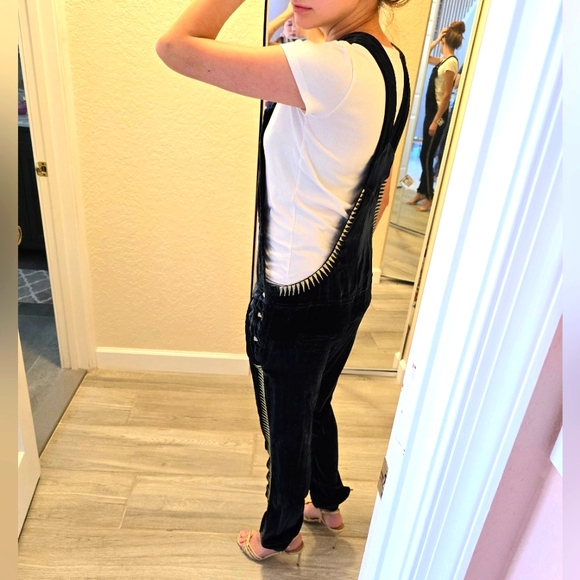 Zadig and Voltaire dark emerald green Velvety Plush jumpsuite. New. Size M - Picture 7 of 15